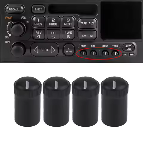 4pcs Control Knob for Chevrolet Impala 1995-1996 Camaro 1997-2002 1997-2004 for lumina 1995-2001 Mal