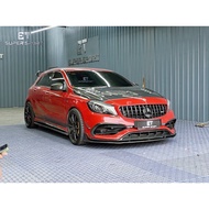 Mercedes W176 A-Class A45 Facelift AMG Bonnet Hood Front Lip Bumper Canard Carbon Diffuser Bodykit