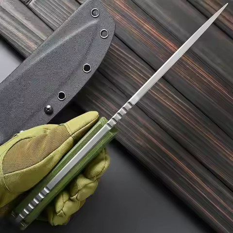 Sitivien ST26 Fixed Blade Knife N690 Steel Blade Micarta Handle Full Tang EDC Fixed Knifes for Outdo
