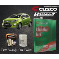 Proton Iriz 2014-2017 CUSCO JAPAN FULLY SYNTHETIC ENGINE OIL 5W30 SN/CF ACEA FREE WORKS ENGINEERING OIL FILTER