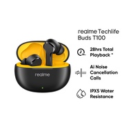 Realme Techlife Buds T100 28 hours Total Playback AI Noise Cancellation Calls IPX5