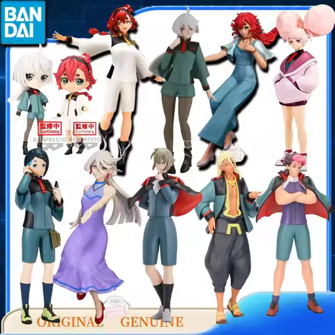 Bandai Original Genuine BANPRESTO SULETTA CHUATURY NIKA MIORINE ELAN GUEL Qposket Anime Action Figur