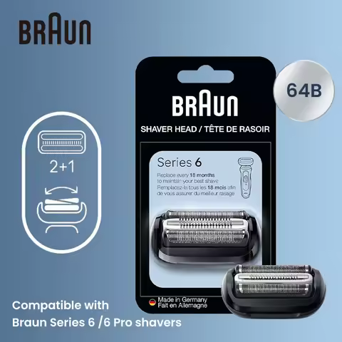 Braun 64B Shaver Blade Sensitive Skin-guard Foil Cutter Shaver Head Refill For Braun Electric Shaver