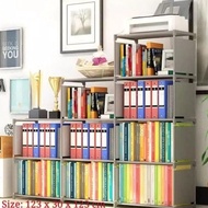 AMS 3 SIDES Multipurpose bookshelf portable shelf 9 boxes bookshelf