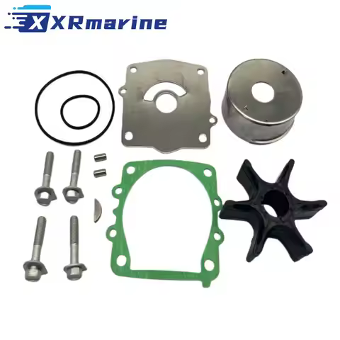 Water Pump Impeller Repair Kit 6G5-W0078 for Yamaha 2 Stroke 150 175 200 225 HP Outboard Motor 6G5-W