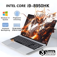 【 Free Office Software 】 15.6-inch portable ultra-thin laptop Intel Core i9 8950HK Windows 11 Pro PC