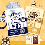 passport holder passport cover waterproof FBI Passport Protective Case Boarding Holder Card Holder P