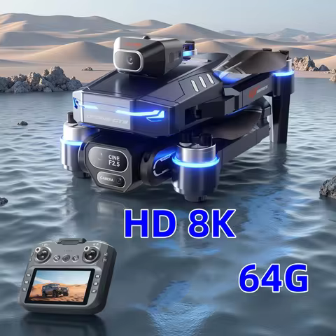 New GT8 PRO MAX Drone 1KM 4K Professional HD Dual Camera 2-Axis Gimbal 360 Obstacle Avoidance Brushl