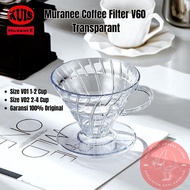 Muranee Dripper Filter Coffee Filter V60 Transparent