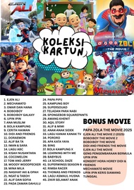 [HOT] Ada Ppa Zolla Koleksi USB Pendrive 64GB Kartun Animasi Kanak Kanak / Kartun Pembelajaran  MP4 