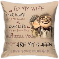 Gifts For Wife Gift From Husband Pillow Covers, Carl And Ellie Love Pillowcase ,Anniversary Valentin