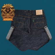 Sage Denim Origin Raw : Gravelstone 14oz Unsanforized Deep Indigo Raw Denim Selvedge Denim