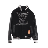 【二手】LOUIS VUITTONLOUIS VUITTON NBA 籃球夾克 RM212M MJY HLL02E 皮革羊毛 x NBA 體育場夾克 男士二手 B