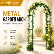 ASOTV® Pintu Gerbang Besi Bunga Kahwin Arch Door Garden Arch 0185 Wedding Arch Party Event Decoratio