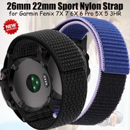 26mm 22mm sports nylon strap suitable for Garmin Fenix 7X 7 6X 6 Pro 5X 5 3HR Forerunner 935 smartwatch strap quick release bracelet