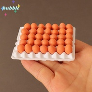 BUBBLE 1Set Cute Chicks Eggs, 4 Styles Mini Simulated Eggs, Family Eggs Miniature Decorations