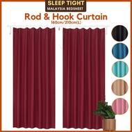 Cangkuk Hook/Rod Langsir Tingkap Pintu Moden Tirai Semi Blackout Curtain Door Window Murah Ready Stock C#3