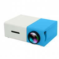 Others - YG300微型迷你投影儀家用高清1080P便攜式LED兒童小型投影機（藍白色-普版）