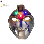 Sr Halloween Xmas Party Ultraman LED Light Full Face Cover Mask Kids Cosplay Prop