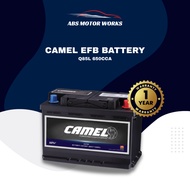 CAMEL EFB Car Battery Q85L 650CCA | Enhanced Flooded Battery | 1 Year Warranty | Free Installation