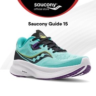 Saucony Guide 15 Road Running Stability Shoes Women's - Cool Mint/Acid S10685-26