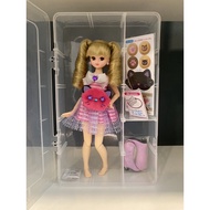 Licca Chan Plush Toy (Custom) LW-19 Magical Cat + LD-09 Lady Rose (head) + 1/6 Jointed Body