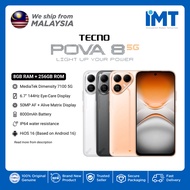 Tecno Pova 8 5G Smartphone | 6.76" AMOLED Display | MediaTek Dimensity 7100 5G | 8000mAh Battery