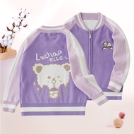 Hoodie Jacket VERSITY Zipper LACHAP ELLE Boys Girls Warm FLEECE Material KOREAN FASHION STYLE Free N