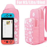 Nylon Waterproof Portable Shoulder Chest Crossbody Side Bag Sling Backpack for Nintendo Switch / Switch OLED Console Accessories