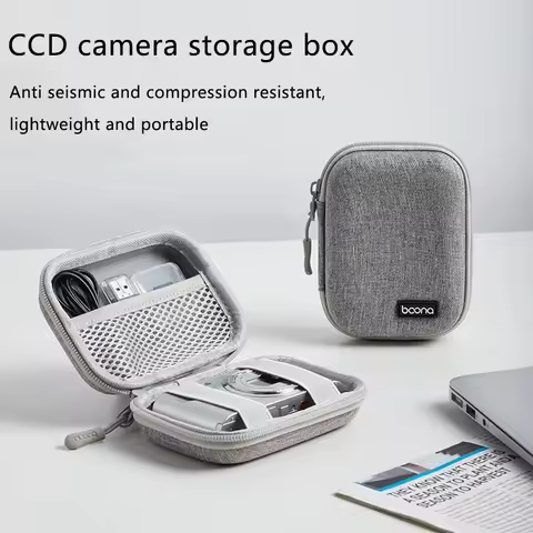 Mini Camera Shockproof Case Hard Shell Carrying Case Suitable for Sony Canon Fuji Camera Case CCD Ca