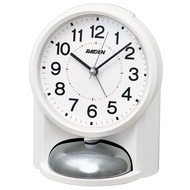 Seiko clock alarm clock table clock analog high volume white Pyxis Raiden 149×116×113mm NR454W