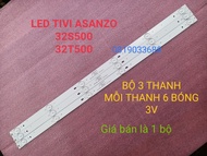 [HCM]BỘ LED TIVI A SANZO 32S500/ 32T500 MX315D06-ZC21FG-02. HÀNG MỚI 100% BỘ 3 THANH MỖI THANH 6 BÓN