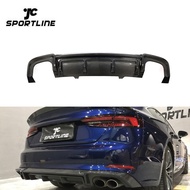 A Style S5 Carbon Fiber Car Rear Diffuser for Audi A5 Sline S5 2-Door 4-Door 2017-2018