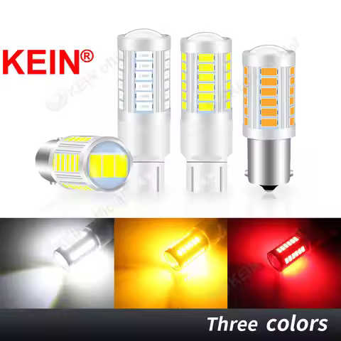 KEIN 2PCS 33SMD 1156 1157 T20 7440 7443 P21W BA15S BAY15D WY21W W21W P21/5W W21/5W R5W R10W Car Led 