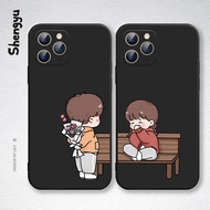 Silicone Soft Case Huawei Nova Y90 Y70 9 7 SE 8 8i 7i 5T 4 4e 3 3e 3i 2i 2 lite Send flower Couple Casing Phone case Cover