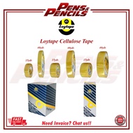 Loytape Cellulose Tape / Selotape / Cellophane Tape 12mm/18mm/24mm/15yds/24yds (1 Box)