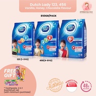 SG - Dutch Lady Milk 123 456 6+ 850g Plain  Chocolate Honey Milk