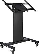 TV Mount,Sturdy Wall-Mounted Monitor Stand 32-65 inch TV Black Floor Stroller Rack, Lifting 3 Speed Adjustment Vertical Display Bracket