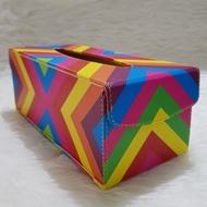 Tissue Box, Tissue Box, Tissue Box, Tissue Box, Rainbow Motif Tissue Box