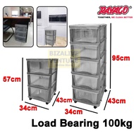 (3 Tier & 5 Tier) Stackable Drawer Desk Organizer | A4 Paper Drawer | Plastic Drawer | Drawer Box Sp