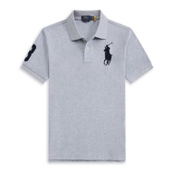 Ralph Lauren polo shirt original pure cotton men short sleeved simple casual tops embroidered lapel 