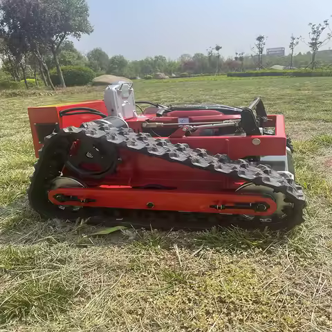 Factory Direct RC Flail Mower 900mm Wide Cut Remote Controlled Lawn Mower High Efficiency Automatic 