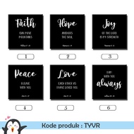 KAYU [Decor] Bible Verse Word Of God typograph Christian Wooden Home Wall Decor Display