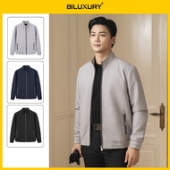 Men's WindJacket 9AG2T513 Biluxury High Quality DTY Fabric Anti-Wrinkle Windproof Keeps Body Warm