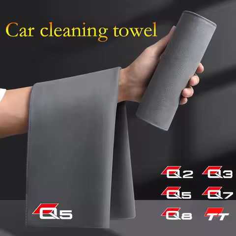 Double-sided coral fleece cleaning towel car wash dry cloth for Audi Q2 Q3 Q5 Q7 Q8 TT