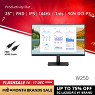 PRISM+ W250 25" 144Hz Productivity Flat Monitor [1920 x 1080][NEW UPGRADE FROM 24]