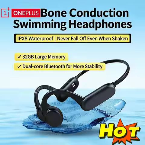 OnePlus Wireless Bone Conduction Headphones Bluetooth Earphone Sport Swimming Bluetooth Compatible H