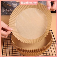 [Johor Seller] 20cm Air Fryer Disposable Baking Papers Non-Stick Steamer Round Oilproof Parchment Micro-wave Oven Kitchenware Microwave Utensils Non-Stick Steamer Round Parchment Paper Liners