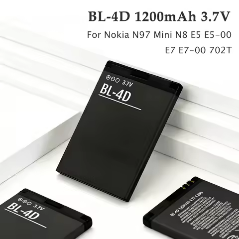 BL-4D Battery 1200mAh 3.7V for Nokia N97mini N8 N8-00 E5 E5-00 E7 E7-00 T7 T7-00 702T N5 808 BL 4D M