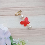 BROS DAGU JILBAB AKSESORIS HIJAB KUPU-KUPU MUTIARA JUNTAI M0158